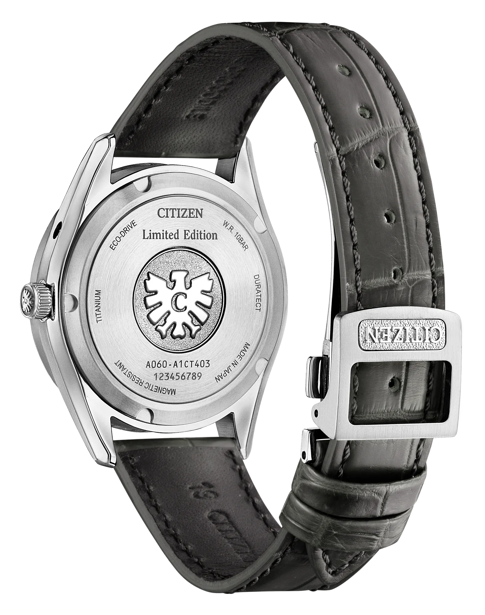 The CITIZEN White Dial Crocodile Strap AQ4100-22A | CITIZEN
